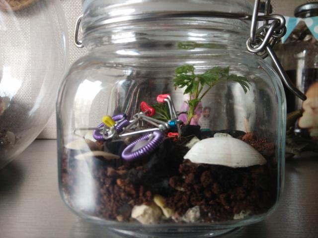 Use pebbles, ceramic figures or key chains to decorate the terrarium. (PHOTO: MAHITHI) Use pebbles, ceramic figures or key chains to decorate the terrarium. (PHOTO: MAHITHI)