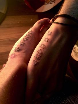 Sachin Bhavasaar and partner Arnav’s tattoos signify five stars of the universe and the sixth one — that’s different — shows emotions and practicality.
