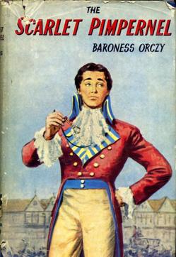 Cover of the book, The Scarlet Pimpernel by Baroness Orczy. Cover of the book, The Scarlet Pimpernel by Baroness Orczy.