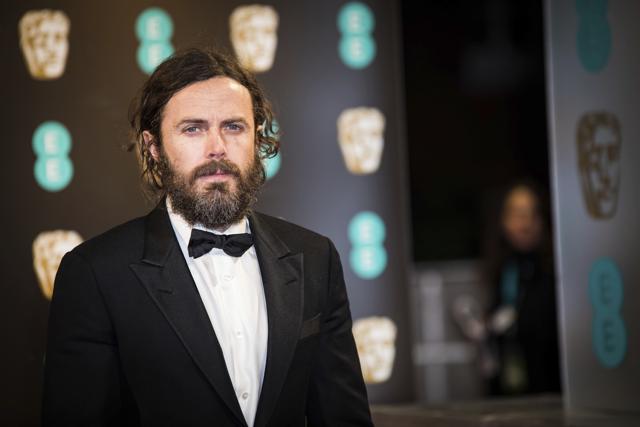 Casey Affleck poses for photographers upon arrival at the BAFTA Film Awards, in London. (Vianney Le Caer/Invision/AP) Casey Affleck poses for photographers upon arrival at the BAFTA Film Awards, in London. (Vianney Le Caer/Invision/AP)