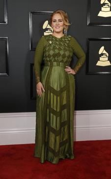 Adele on the red carpet for her fans. (REUTERS) Adele on the red carpet for her fans. (REUTERS)