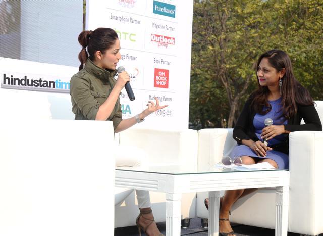 Bollywood actor Yami Gautam in conversation with Himika Chaudhuri of HT (Prabhas Roy/HT) Bollywood actor Yami Gautam in conversation with Himika Chaudhuri of HT (Prabhas Roy/HT)