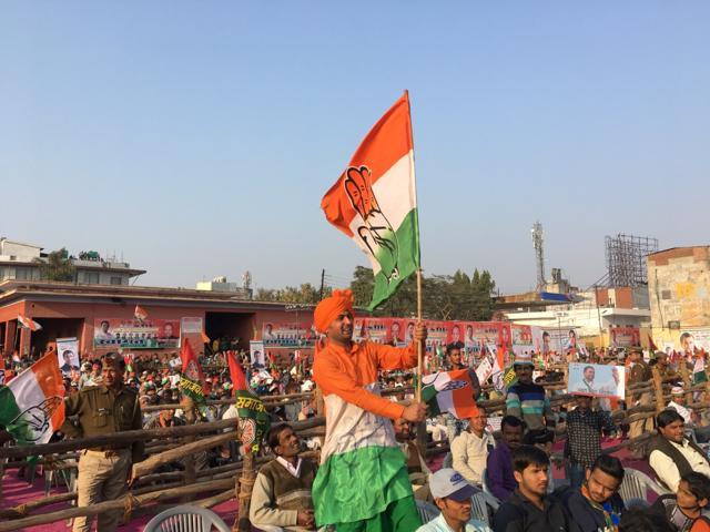 Rahul Gandhi had gone to canvass for the Congress candidate from the Bareilly cantonment seat, Nawab Mujahid Khan. (HT Photo ) Rahul Gandhi had gone to canvass for the Congress candidate from the Bareilly cantonment seat, Nawab Mujahid Khan. (HT Photo )