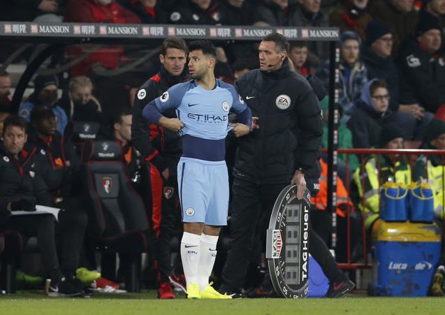 Sergio Aguero’s future in Manchester City F.C was uncertain as he was kept on the bench by Pep Guardiola in favour of Gabriel Jesus. (REUTERS) Sergio Aguero’s future in Manchester City F.C was uncertain as he was kept on the bench by Pep Guardiola in favour of Gabriel Jesus. (REUTERS)