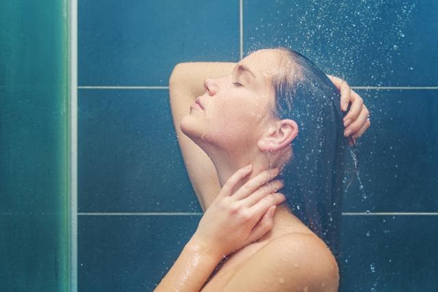 Go for a hot shower. (istockphotos) Go for a hot shower. (istockphotos)