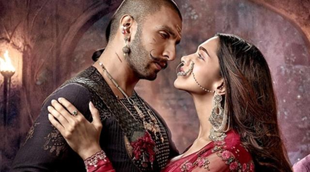 Deepika Padukone and Ranveer Singh in a still from Bajirao Mastani.