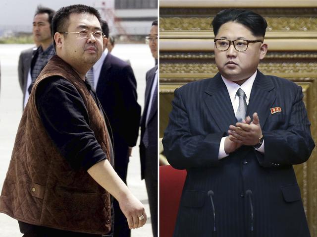 Combination image of Kim Jong Nam and Kim Jong Un. (AP File Photo) Combination image of Kim Jong Nam and Kim Jong Un. (AP File Photo)