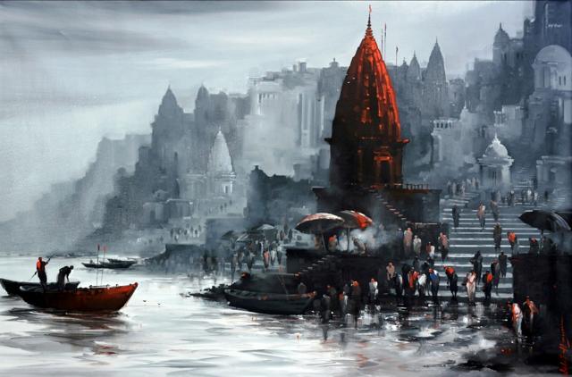 he Eternal City of Benaras. he Eternal City of Benaras.