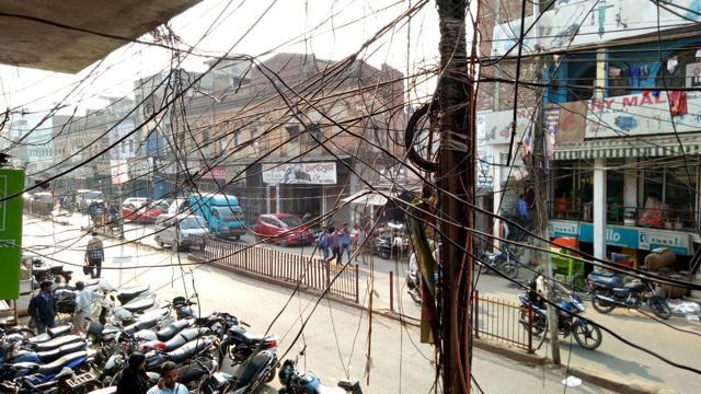 Dangling power cables in the constituency. (HT Photo) Dangling power cables in the constituency. (HT Photo)