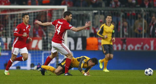 Bayern Munich mauled Arsenal 5-1 in their Champions League match on Wednesday. (REUTERS) Bayern Munich mauled Arsenal 5-1 in their Champions League match on Wednesday. (REUTERS)