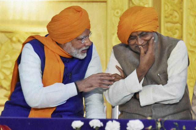 Prime Minister Narendra Modi with Bihar chief minister Nitish Kumar during the 350th birth anniversary celebrations of Guru Gobind Singh at Gandhi Maidan in Patna . (PTI file photo) Prime Minister Narendra Modi with Bihar chief minister Nitish Kumar during the 350th birth anniversary celebrations of Guru Gobind Singh at Gandhi Maidan in Patna . (PTI file photo)