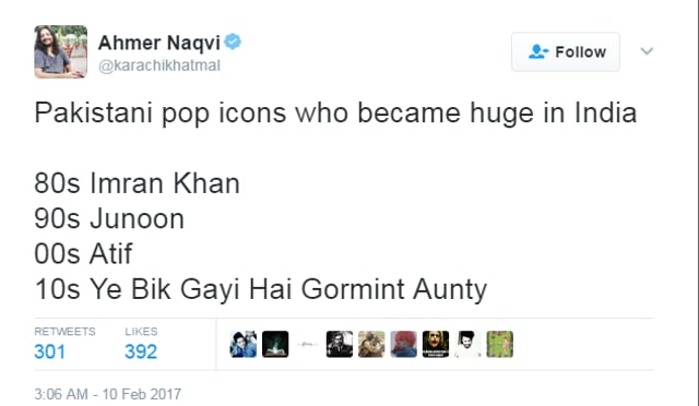 Pakistani writer and journalist’s take on pop icons in India.