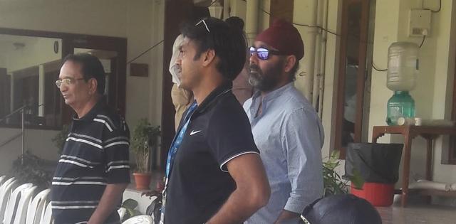 India cricket team’s chief selector MSK Prasad (centre) with his co-selector, Sarandeep Singh. (HT Photo) India cricket team’s chief selector MSK Prasad (centre) with his co-selector, Sarandeep Singh. (HT Photo)
