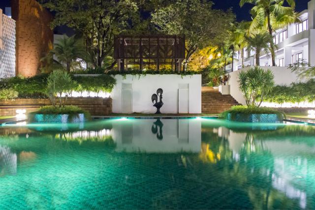 The backyard view at the W in Vagator, Goa (W Goa)