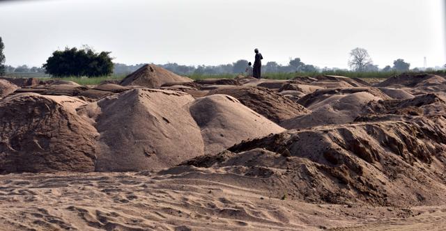 The illegal mining has also resulted in the river changing its course, causing floods in neighbouring villages (Arun Sharma/HT ) The illegal mining has also resulted in the river changing its course, causing floods in neighbouring villages (Arun Sharma/HT )
