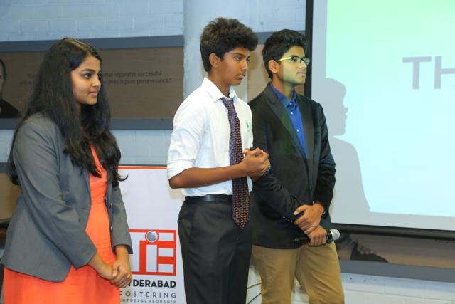 Pranavi Vegesna, 16, Raghav YS, 14 and Armaan Kumar, 15 have won first prize with an idea called Juicerr at the Hyderabad leg of TiE Young Entrepreneurs. It’s a fruit powder composition that is 95% fruit and can be stored for six months.