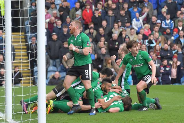 Lincoln City became the first minor league club to enter the quarter-final of the FA Cup after 103 years. (AFP) Lincoln City became the first minor league club to enter the quarter-final of the FA Cup after 103 years. (AFP)