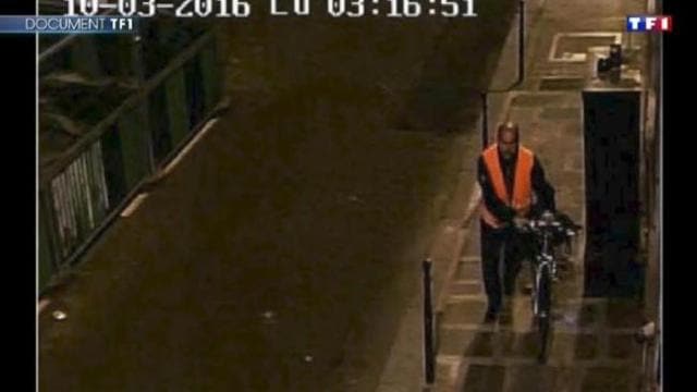 CCTV footage shows one of the men who has been arrested in connection with the crime. CCTV footage shows one of the men who has been arrested in connection with the crime.