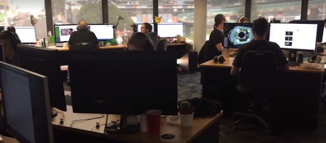 A view of the Rocketwerkz office. (Video screengrab/stuff.co.nz)