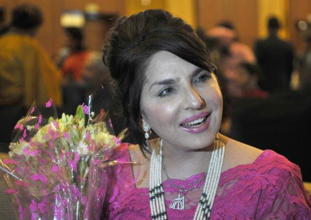 Aroosa Alam at the book launch. (Keshav Singh/HT) Aroosa Alam at the book launch. (Keshav Singh/HT)