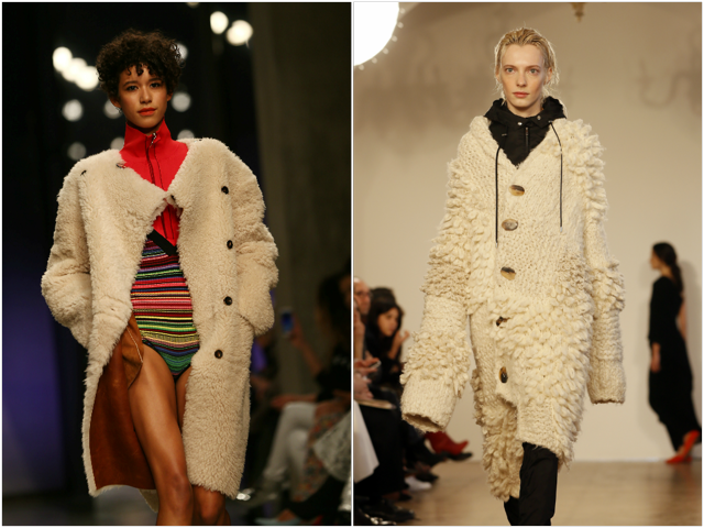 Long coats featured on the London runways. Long coats featured on the London runways.
