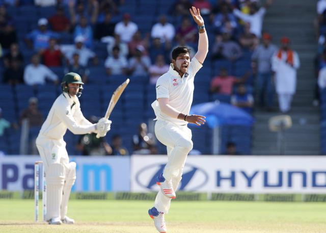 Umesh Yadav picked up four wickets to wreck Australia. Catch live cricket score of India vs Australia, Pune Test, here. (BCCI) Umesh Yadav picked up four wickets to wreck Australia. Catch live cricket score of India vs Australia, Pune Test, here. (BCCI)