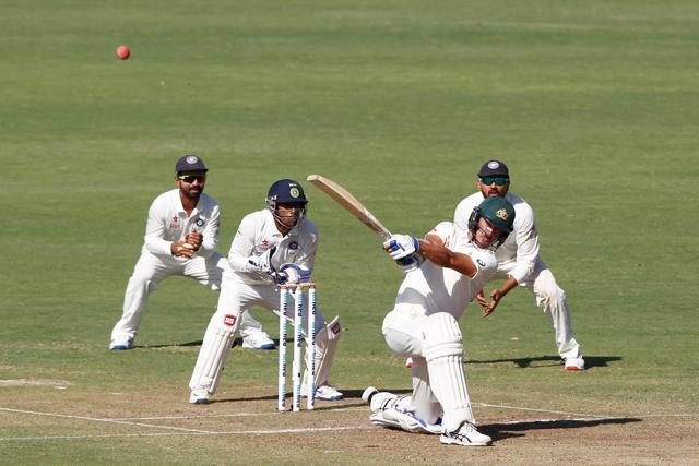 Mitchell Starc slammed his ninth fifty and he went past 1000 runs as Australia ended day 1 of the Pune Test on 256/9. (BCCI)