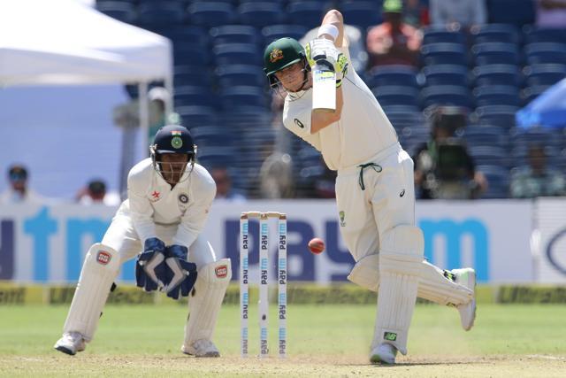 Steven Smith and Shaun Marsh played confidently as Australia went past 100. Catch live cricket score of India vs Australia, Pune Test, here. (BCCI) Steven Smith and Shaun Marsh played confidently as Australia went past 100. Catch live cricket score of India vs Australia, Pune Test, here. (BCCI)