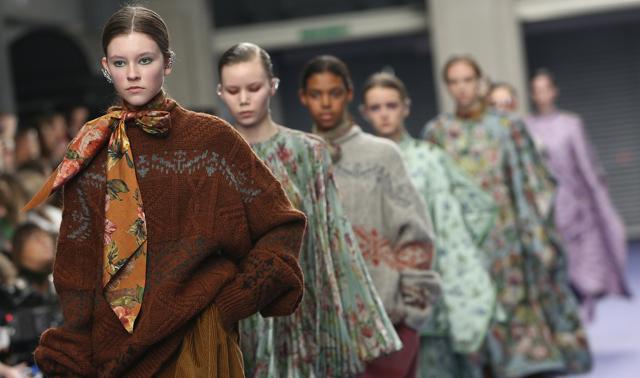 Wrap up with Mulberry’s big, baggy sweater. (Reuters) Wrap up with Mulberry’s big, baggy sweater. (Reuters)
