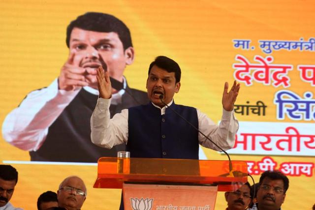 CM Devendra Fadnavis at a rally. (File) CM Devendra Fadnavis at a rally. (File)