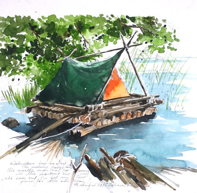 A sketch of Finland by Shaw (Photo courtesy: Allen Shaw) A sketch of Finland by Shaw (Photo courtesy: Allen Shaw)