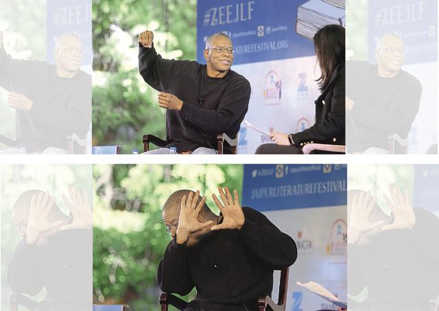 Paul Beatty at Jaipur Literature Festival in January