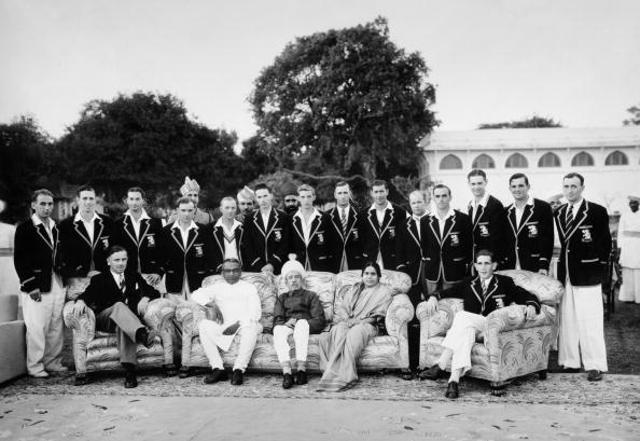 The MCC Cricket Team pictured with the Nizam of Hyderabad and his wife during the 1951-52 Tour of India, Pakistan and Ceylon, circa 1st January 1952. (Getty Images) The MCC Cricket Team pictured with the Nizam of Hyderabad and his wife during the 1951-52 Tour of India, Pakistan and Ceylon, circa 1st January 1952. (Getty Images)
