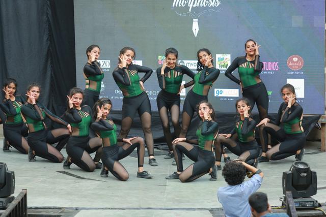 TANZ , the western dance society of Miranda House got major pops for their electric performance on stage. (Amal KS/HT Photo)
