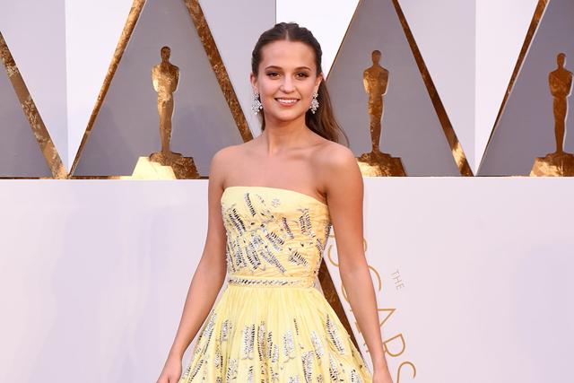 Alicia Vikander, Oscars 2016. (Shutterstock) Alicia Vikander, Oscars 2016. (Shutterstock)