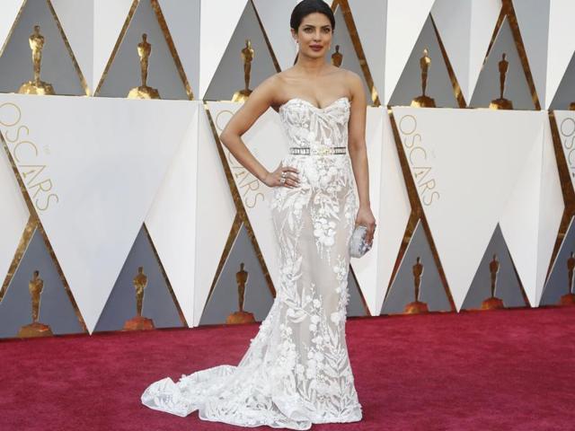 Priyanka Chopra on the red carpet of 88th Academy Awards. (Reuters)