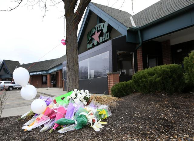 A small memorial for Srinivas Kuchibhotla outside Austins Bar and Grill in Olathe. (AP) A small memorial for Srinivas Kuchibhotla outside Austins Bar and Grill in Olathe. (AP)
