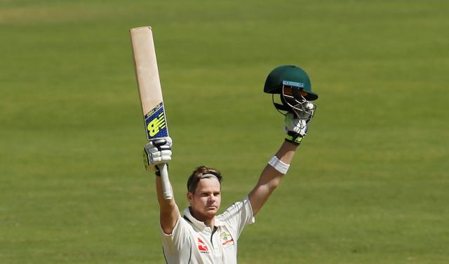Steve Smith scored his maiden Test century on Indian soil. (REUTERS) Steve Smith scored his maiden Test century on Indian soil. (REUTERS)