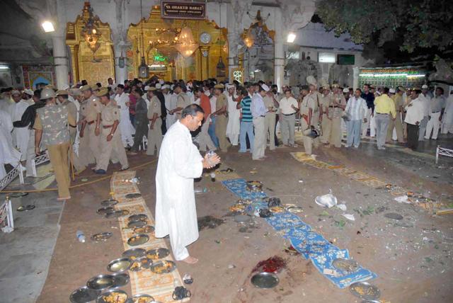 The scene at Ajmer Dargah just after the blast. (HT File/Deepak Sharma) The scene at Ajmer Dargah just after the blast. (HT File/Deepak Sharma)