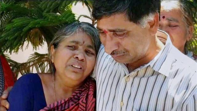 Parents of Srinivas Kuchibhotla mourn his death in Hyderabad. (PTI) Parents of Srinivas Kuchibhotla mourn his death in Hyderabad. (PTI)