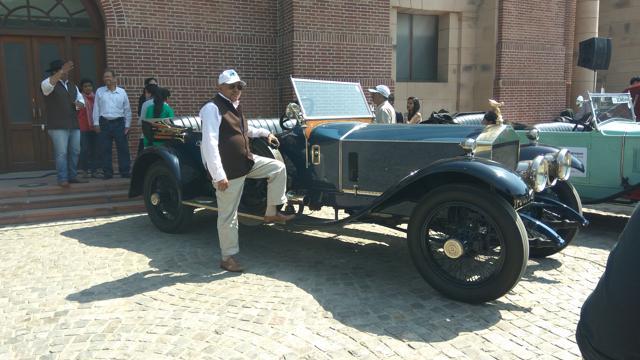 S Tariq Ibrahim of Kanpur with his 1920 Rolls Royce Silver Ghost at the 51st edition of The Statesman Vintage and Classic Cars Rally on Sunday. (Gulshankumar Wankar / HT Photo) S Tariq Ibrahim of Kanpur with his 1920 Rolls Royce Silver Ghost at the 51st edition of The Statesman Vintage and Classic Cars Rally on Sunday. (Gulshankumar Wankar / HT Photo)
