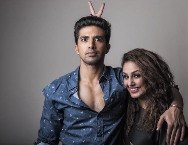 Huma Qureshi with her brother, actor Saqib Saleem. (HT Photo)