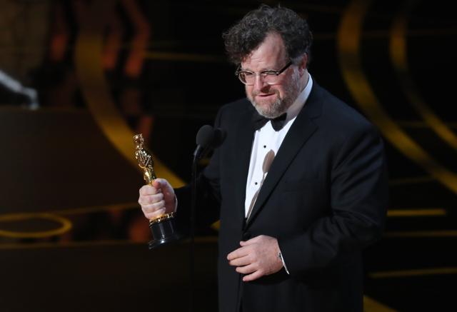 Kenneth Lonergan accepts the Oscar for Best Original Screenplay for Manchester by the Sea. (REUTERS) Kenneth Lonergan accepts the Oscar for Best Original Screenplay for Manchester by the Sea. (REUTERS)