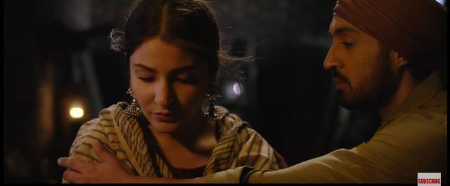 Anushka Sharma and Diljit Dosanjh in a still from Sahiba, Phillauri’s latest song.