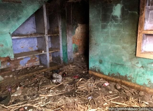 A deserted Muslim-owned house in Kutba village, Muzaffarnagar district. More than 50,000 Muslims fled their homes in the aftermath of the 2013 riots and thousands still live in refugee camps. A deserted Muslim-owned house in Kutba village, Muzaffarnagar district. More than 50,000 Muslims fled their homes in the aftermath of the 2013 riots and thousands still live in refugee camps.