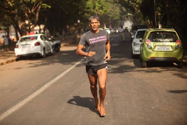 Though Soman says he’d love to swim more often, he prefers running because he finds it a lot more convenient. (Milind Soman/Facebook) Though Soman says he’d love to swim more often, he prefers running because he finds it a lot more convenient. (Milind Soman/Facebook)