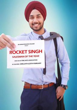 Even the posters announcing the fest were inspired by Bollywood flicks. Like this one that features college committee member and third-year student Sukhraj Singh. It’s inspired by actor Ranbir Singh in the poster of Rocket Singh: Salesman of the Year (2009). Even the posters announcing the fest were inspired by Bollywood flicks. Like this one that features college committee member and third-year student Sukhraj Singh. It’s inspired by actor Ranbir Singh in the poster of Rocket Singh: Salesman of the Year (2009).