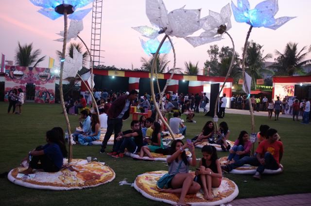 Shilo Shiv Suleman’s installation Pulse and Bloom. (Photo courtesy: NH7 Weekender)