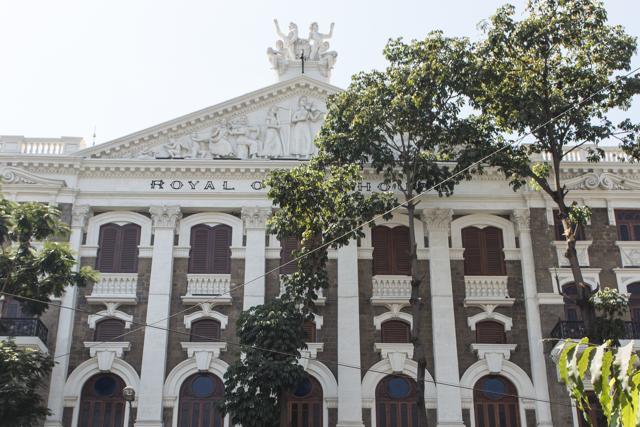 The main facade of The Royal Opera House faces Sandhurst Road. (Aalok Soni/ HT Photo )