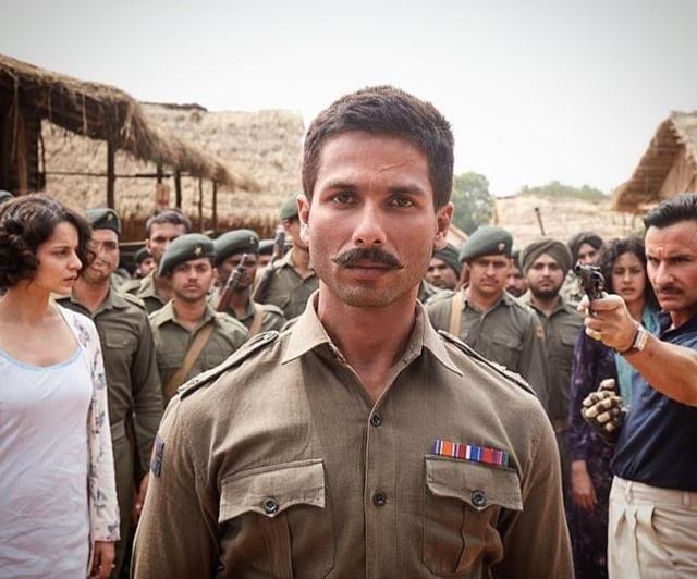 Shahid plays a soldier in Vishal Bhardwaj’s Rangoon.
